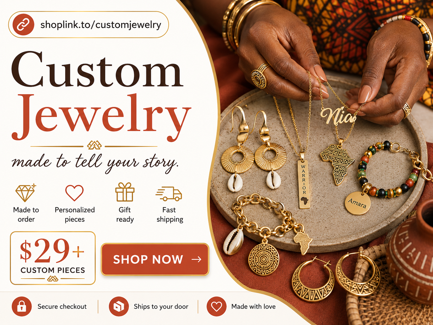 Custom jewelry store example